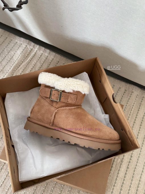 𝐔*g ₂₀₂₄ .  Curl up a row of buttoned snow bootsMilard Girl's Dream Boots~Handmade top layerk83sjn9t - Image 4