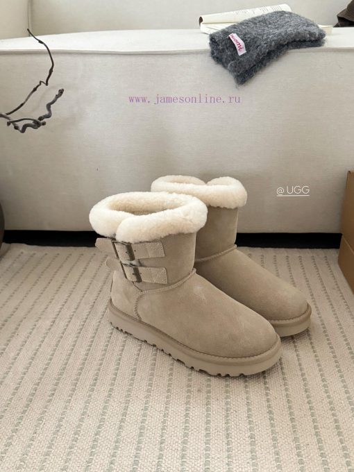 𝐔*g ₂₀₂₄ .  Curly double breasted snow bootsMilard Girl's Dream Boots~Handmade top layer of rsnqcwsd