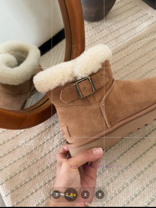𝐔*g ₂₀₂₄ .  Curl up a row of buttoned snow bootsMilard Girl's Dream Boots~Handmade top layerk83sjn9t - Image 8