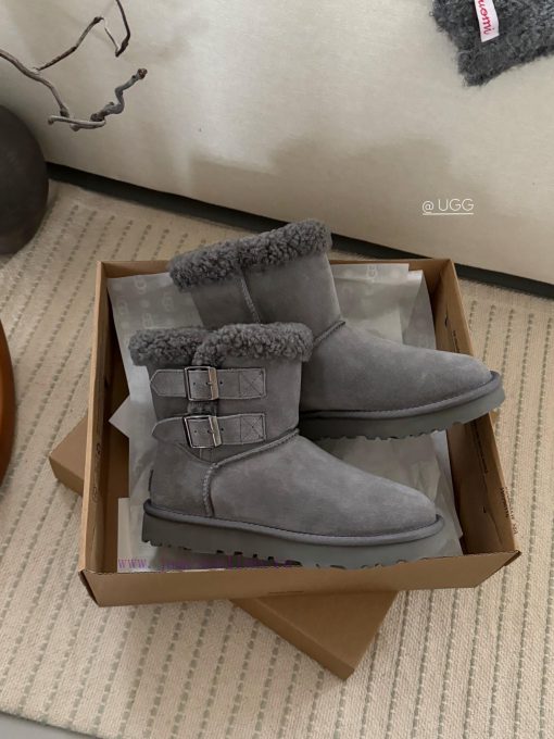 𝐔*g ₂₀₂₄ .  Curly double breasted snow bootsMilard Girl's Dream Boots~Handmade top layer of a1vdu0z5