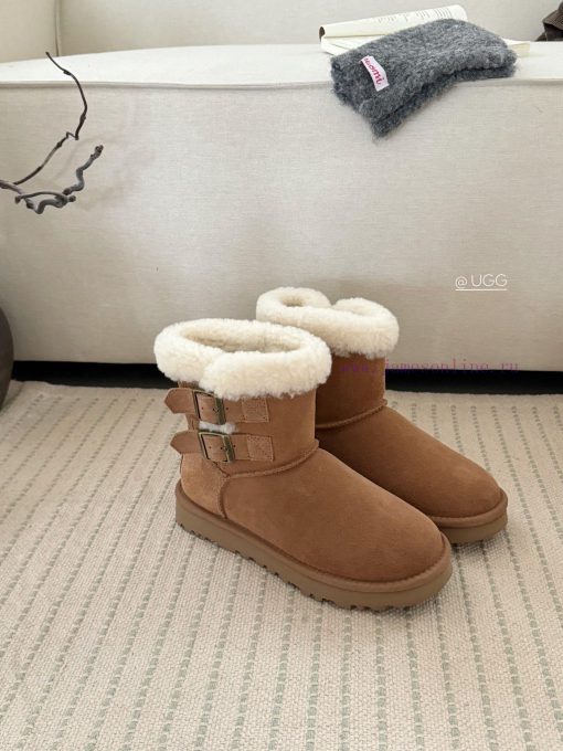 𝐔*g ₂₀₂₄ .  Curly double breasted snow bootsMilard Girl's Dream Boots~Handmade top layer of wvt30su8
