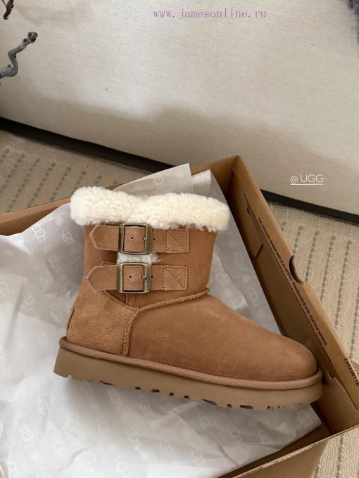 𝐔*g ₂₀₂₄ .  Curly double breasted snow bootsMilard Girl's Dream Boots~Handmade top layer of wvt30su8 - Image 7