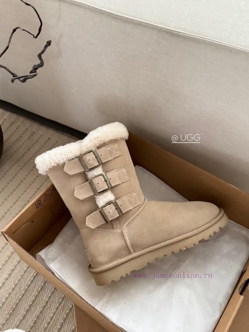 𝐔*g ₂₀₂₄ .  Curly three breasted snow bootsMilard Girl's Dream Boots~Handmade top layer of cc12lz67e - Image 6