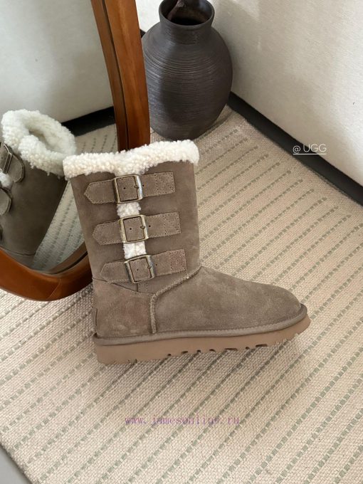 𝐔*g ₂₀₂₄ .  Curly three breasted snow bootsMilard Girl's Dream Boots~Handmade top layer of chehbwnzi - Image 4
