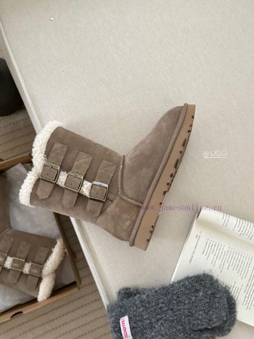 𝐔*g ₂₀₂₄ .  Curly three breasted snow bootsMilard Girl's Dream Boots~Handmade top layer of chehbwnzi - Image 6