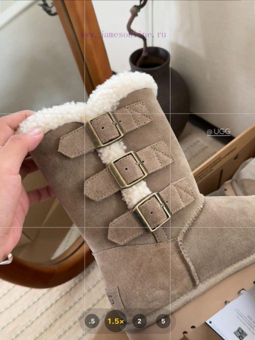 𝐔*g ₂₀₂₄ .  Curly three breasted snow bootsMilard Girl's Dream Boots~Handmade top layer of chehbwnzi - Image 8
