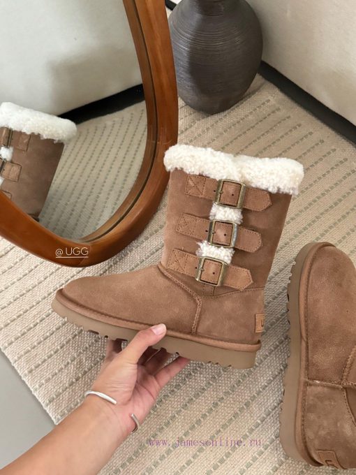 𝐔*g ₂₀₂₄ .  Curly three breasted snow bootsMilard Girl's Dream Boots~Handmade top layer of cgw0zmj17 - Image 7