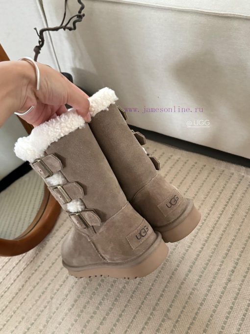 𝐔*g ₂₀₂₄ .  Curly three breasted snow bootsMilard Girl's Dream Boots~Handmade top layer of chehbwnzi - Image 10
