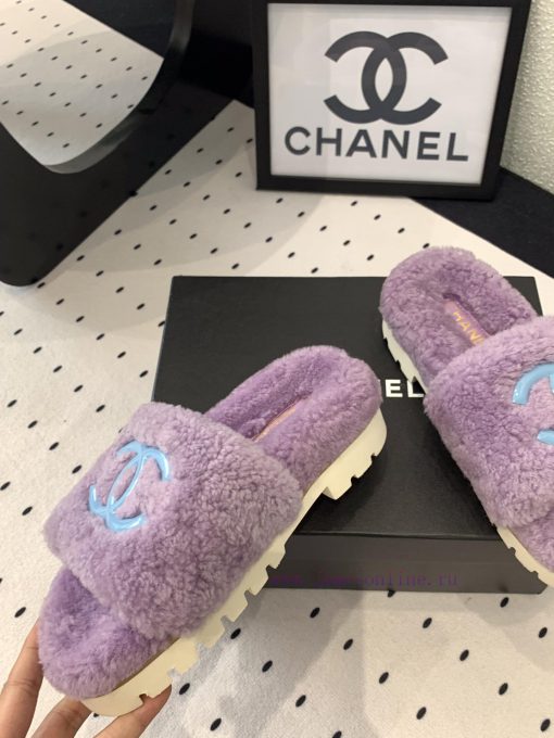 Chanel's new thick soled hairy shoes are fashionable and stylish, with a delicate and soft t9h70egg9 - Image 6