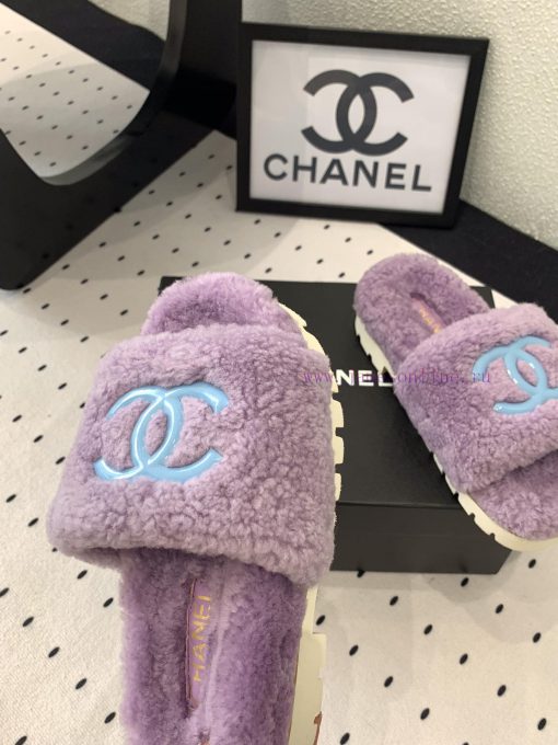 Chanel's new thick soled hairy shoes are fashionable and stylish, with a delicate and soft t9h70egg9 - Image 8