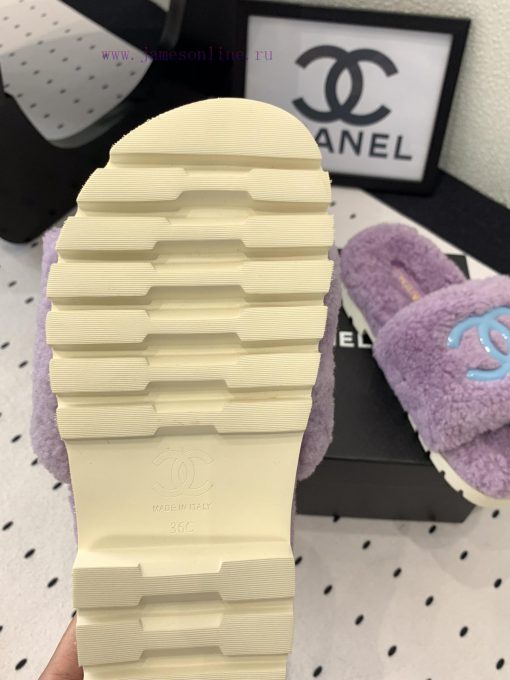 Chanel's new thick soled hairy shoes are fashionable and stylish, with a delicate and soft t9h70egg9 - Image 10