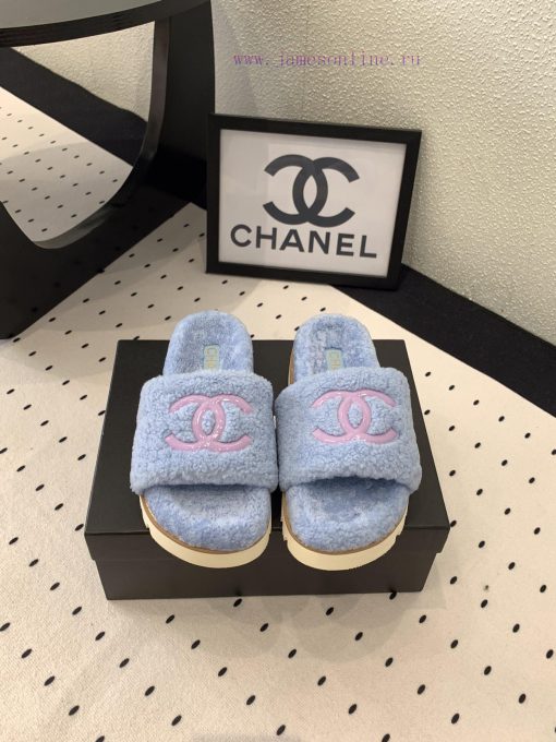 Chanel's new thick soled hairy shoes are fashionable and stylish, with a delicate and soft tzz4ffb8y - Image 2