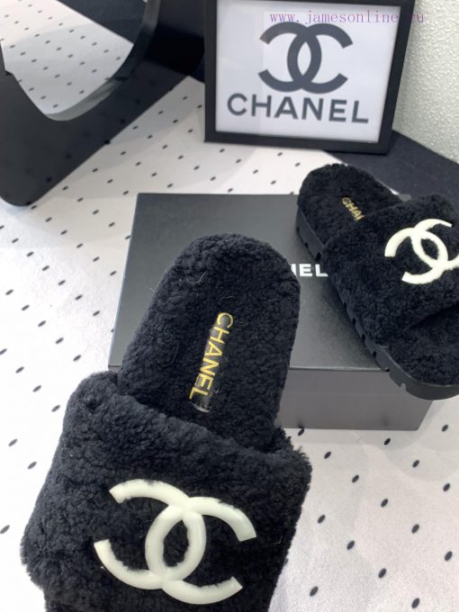 Chanel's new thick soled hairy shoes are fashionable and stylish, with a delicate and soft tk1xt0o18 - Image 5