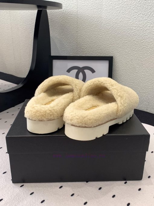 Chanel's new thick soled hairy shoes are fashionable and stylish, with a delicate and soft tltuj2xr1 - Image 7