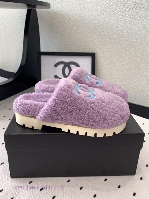 Chanel's new thick soled hairy shoes are fashionable and stylish, with a delicate and soft thk9nzx1m - Image 3