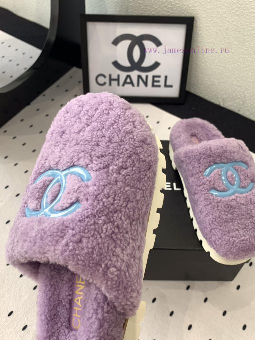 Chanel's new thick soled hairy shoes are fashionable and stylish, with a delicate and soft thk9nzx1m - Image 6