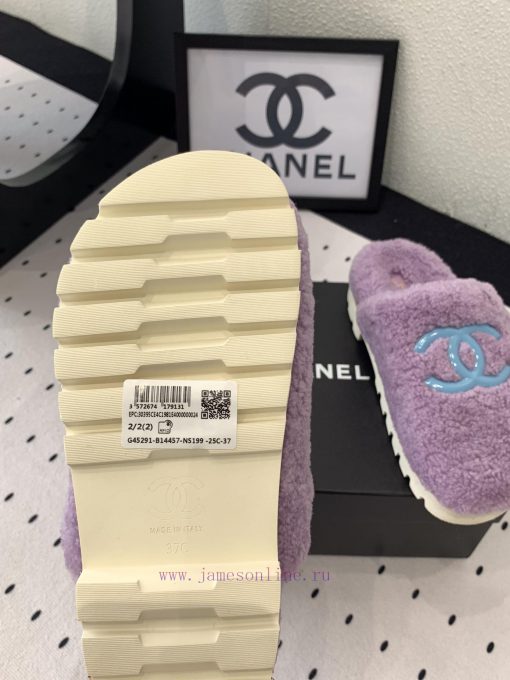 Chanel's new thick soled hairy shoes are fashionable and stylish, with a delicate and soft thk9nzx1m - Image 10