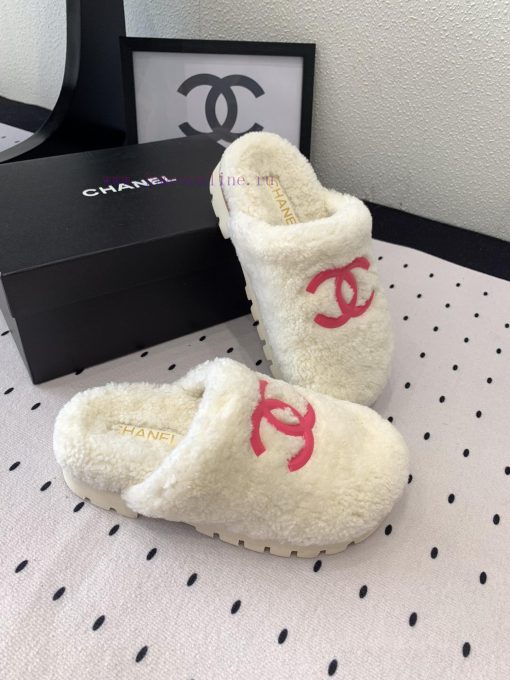 Chanel's new thick soled hairy shoes are fashionable and stylish, with a delicate and soft tp8bdvk0e - Image 3