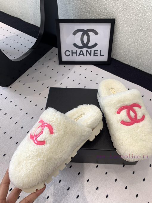 Chanel's new thick soled hairy shoes are fashionable and stylish, with a delicate and soft tp8bdvk0e - Image 6