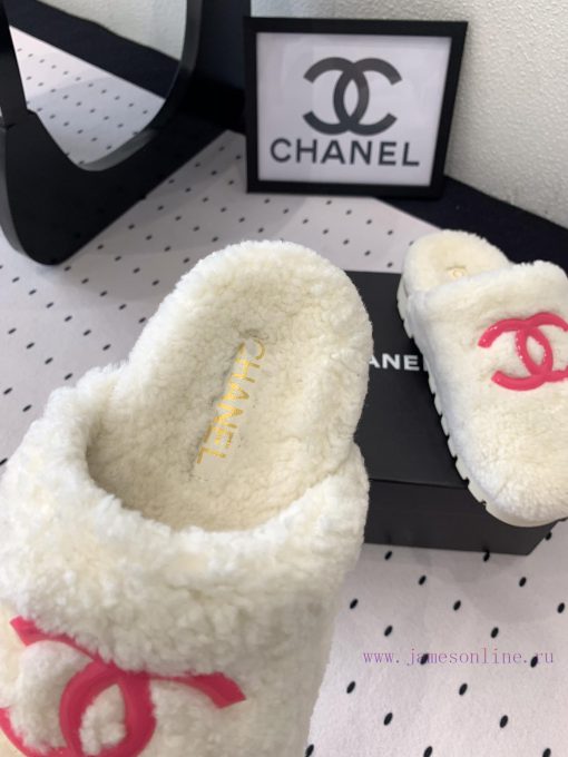 Chanel's new thick soled hairy shoes are fashionable and stylish, with a delicate and soft tp8bdvk0e - Image 7