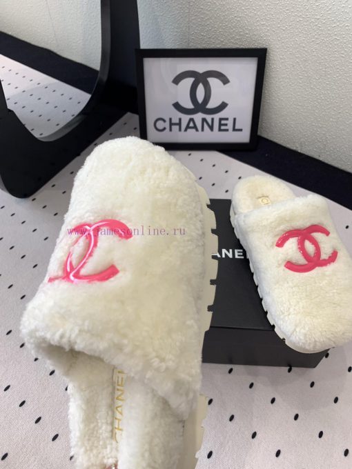 Chanel's new thick soled hairy shoes are fashionable and stylish, with a delicate and soft tp8bdvk0e - Image 8
