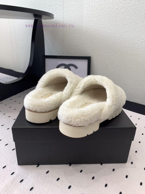 Chanel's new thick soled hairy shoes are fashionable and stylish, with a delicate and soft tp8bdvk0e - Image 9