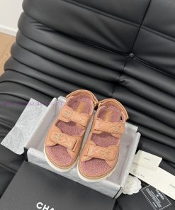 Chanel 24 new wool Velcro sandal series with foam outsoleAutumn and Winter Wool SeriesAll wosrvfk0a3