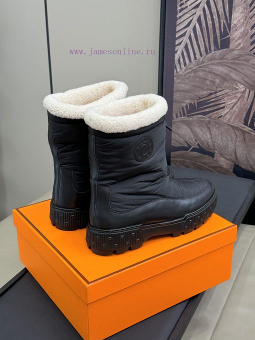 Herme…s fw24 new arrival～H Home 24 Autumn/Winter Snow Boots New ProductThe foam material solzda7p0iy - Image 4