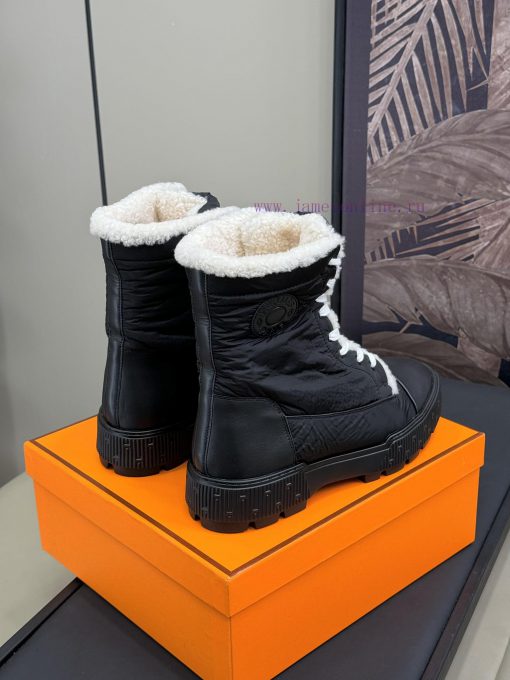 herme…s fw24 new arrival～H Home Classic Cotton Boots 24 Autumn/Winter New ColorsThe foam matx0kde6qv - Image 4