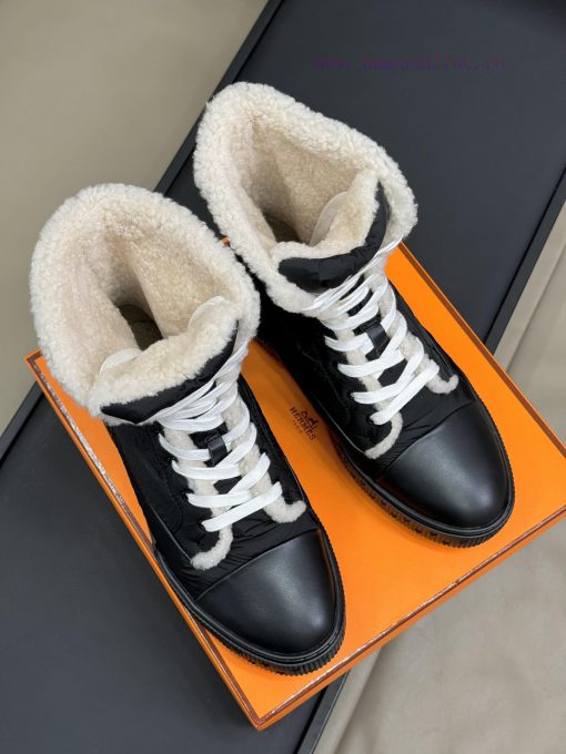 herme…s fw24 new arrival～H Home Classic Cotton Boots 24 Autumn/Winter New ColorsThe foam matx0kde6qv - Image 5