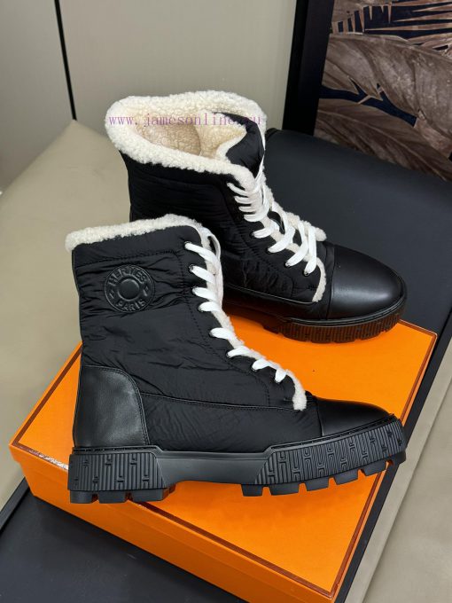 herme…s fw24 new arrival～H Home Classic Cotton Boots 24 Autumn/Winter New ColorsThe foam matx0kde6qv - Image 9