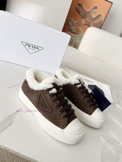 The most PRADA Prada 24 autumn/winter new item on the market △ Triangle logo wool single shoxc13ktj3 - Image 2