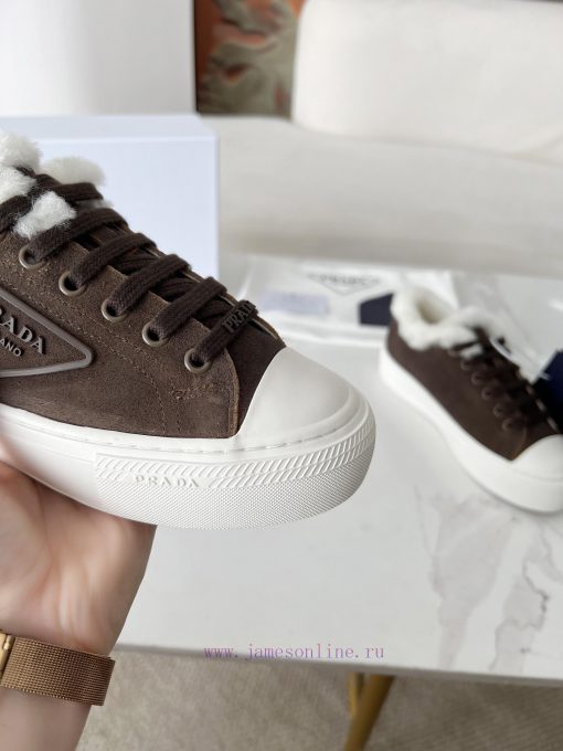 The most PRADA Prada 24 autumn/winter new item on the market △ Triangle logo wool single shoxc13ktj3 - Image 5