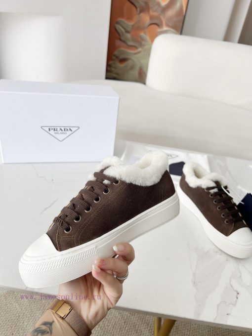 The most PRADA Prada 24 autumn/winter new item on the market △ Triangle logo wool single shoxc13ktj3 - Image 6