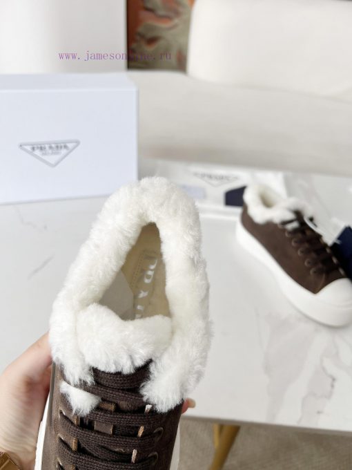 The most PRADA Prada 24 autumn/winter new item on the market △ Triangle logo wool single shoxc13ktj3 - Image 8