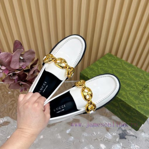 2024 early autumn new single shoe GUCCI boat anchor buckle loafers ️ Top level welcome compa1oa8nmsh - Image 6
