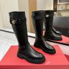 VALENTINO GARAVANIVL - V Knight Boots - Outer V-Lock Layout Design - Inner Zipper Opening Toh1kxw56q