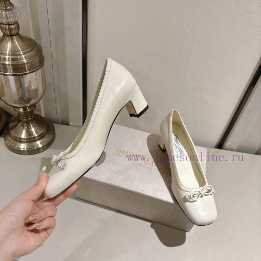Jimmy Chou, 24ss ELME Napa Sheepskin Exquisite Small Square Heel Dance Shoes Come, Endure Ti5uv46q1d - Image 4