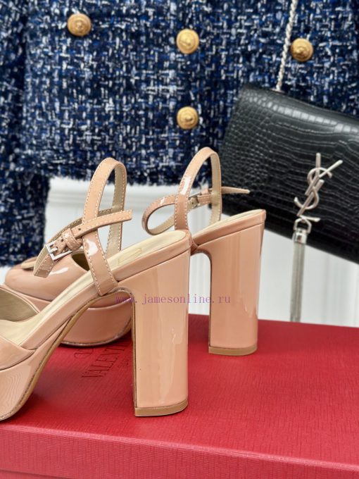 Valentin | Valentino Classic V-Buckle Hatred Sky High Waterproof Platform High Heel Sandals 9n6zyoyz - Image 7