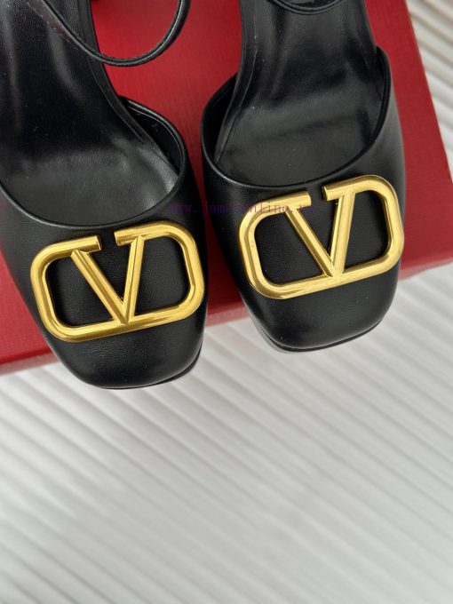 Valentin | Valentino Classic V-Buckle Hatred Sky High Waterproof Platform High Heel Sandals skn4r4lu - Image 8