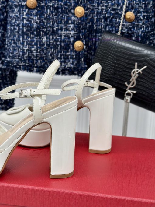 Valentin | Valentino Classic V-Buckle Hatred Sky High Waterproof Platform High Heel Sandals 85usci9o - Image 7