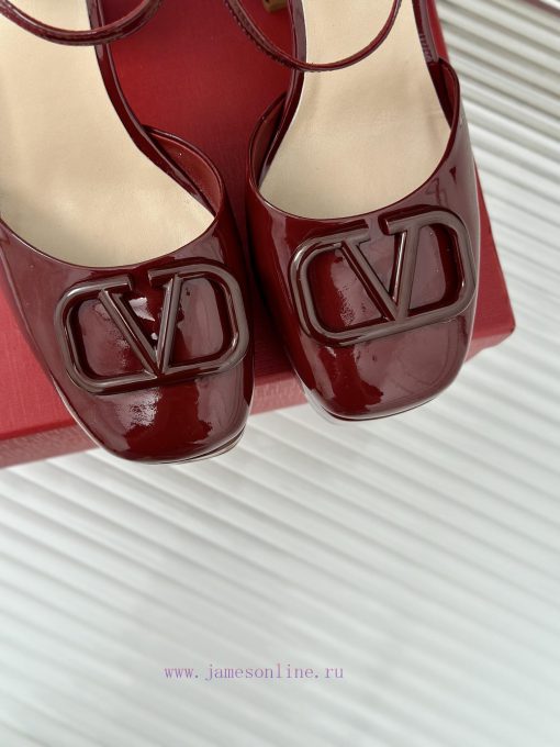 Valentin | Valentino Classic V-Buckle Hatred Sky High Waterproof Platform High Heel Sandals zi6zda1b - Image 8