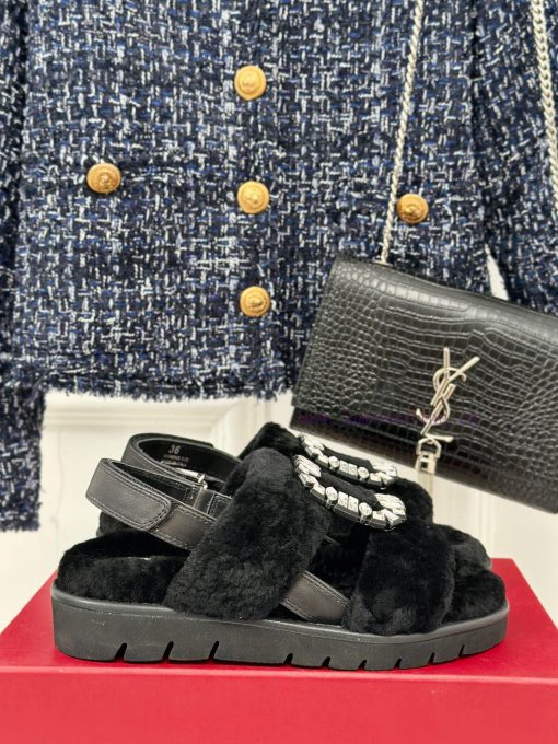 Roger Vivier/RV24s Autumn/Winter New ProductsThick bottom square buckle diamond buckle seriexkbzvtce