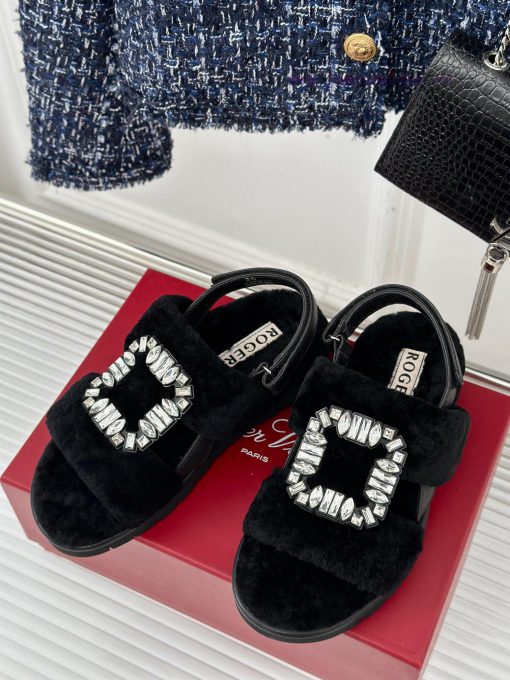 Roger Vivier/RV24s Autumn/Winter New ProductsThick bottom square buckle diamond buckle seriexkbzvtce - Image 3
