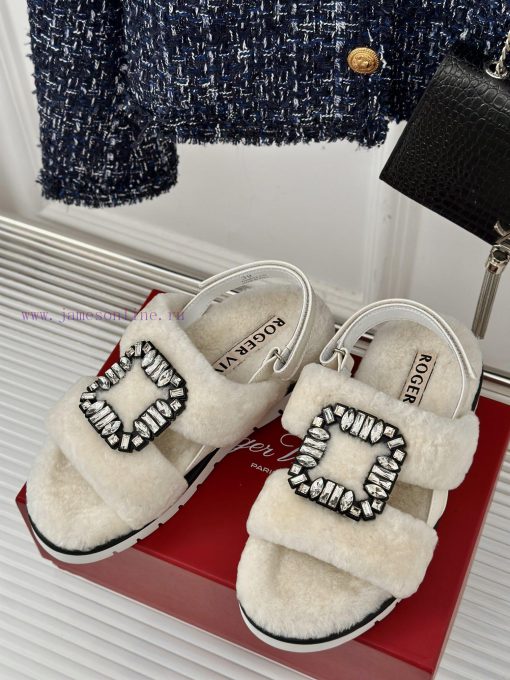 Roger Vivier/RV24s Autumn/Winter New ProductsThick bottom square buckle diamond buckle serieoaae9qeo - Image 3