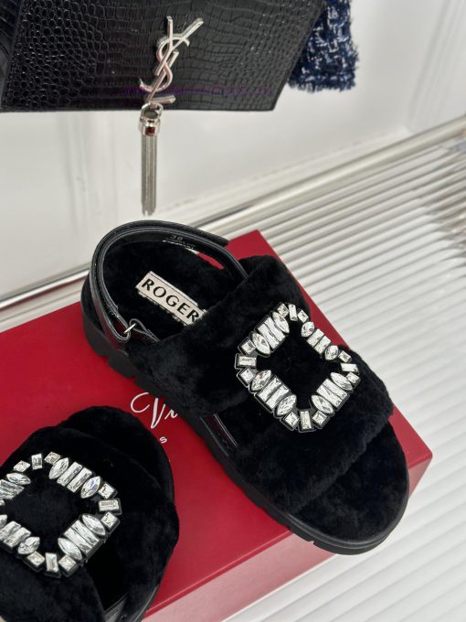 Roger Vivier/RV24s Autumn/Winter New ProductsThick bottom square buckle diamond buckle seriexkbzvtce - Image 6