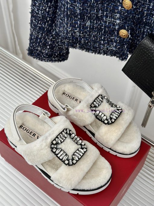Roger Vivier/RV24s Autumn/Winter New ProductsThick bottom square buckle diamond buckle serieoaae9qeo - Image 4
