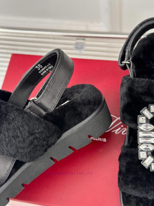 Roger Vivier/RV24s Autumn/Winter New ProductsThick bottom square buckle diamond buckle seriexkbzvtce - Image 7