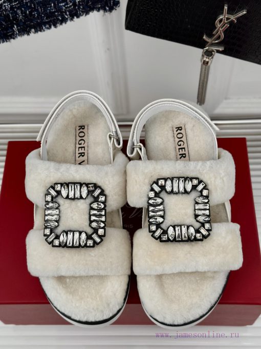 Roger Vivier/RV24s Autumn/Winter New ProductsThick bottom square buckle diamond buckle serieoaae9qeo - Image 5