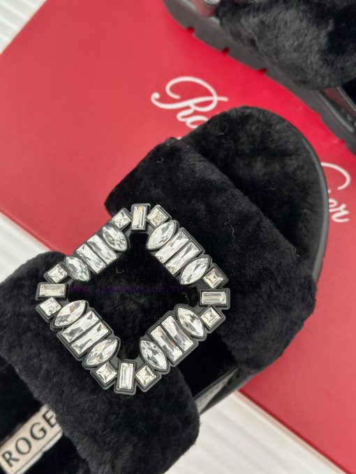 Roger Vivier/RV24s Autumn/Winter New ProductsThick bottom square buckle diamond buckle seriexkbzvtce - Image 8